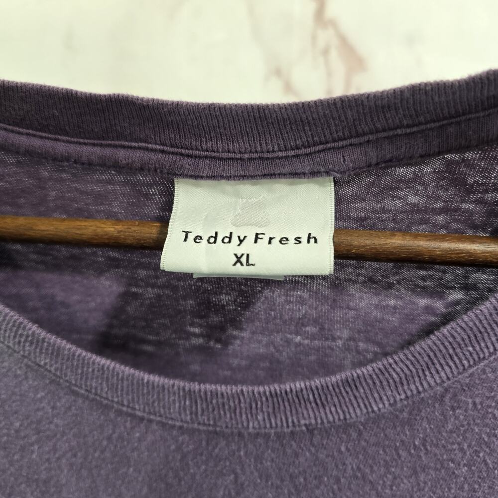 Teddy Fresh Nightgown Womens XL Purple T Shirt Dress Nightie PJ Pajama Crew - Picture 3 of 12